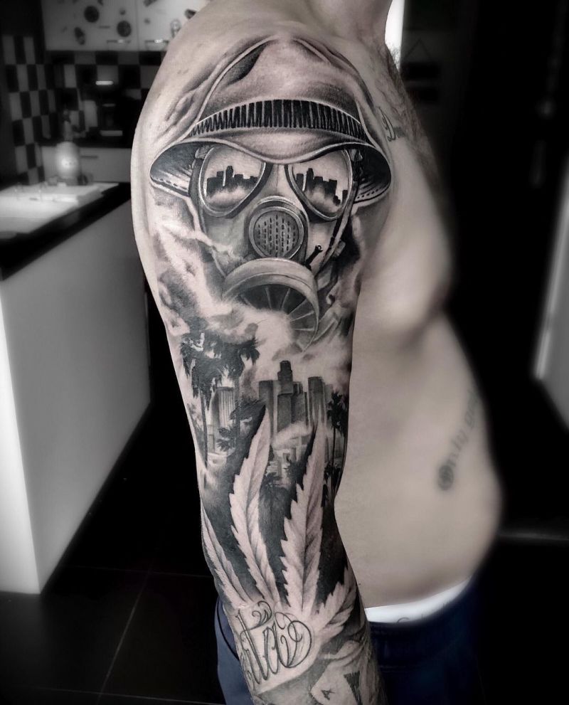 30 Pretty Gas Mask Tattoos You Will Love