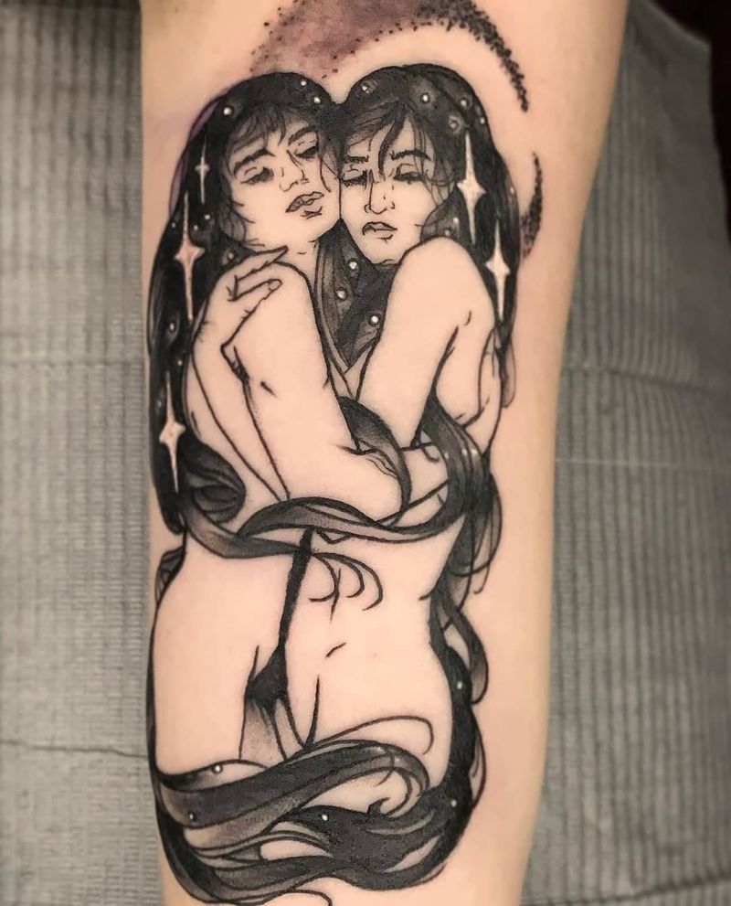30 Pretty Gemini Tattoos to Inspire You