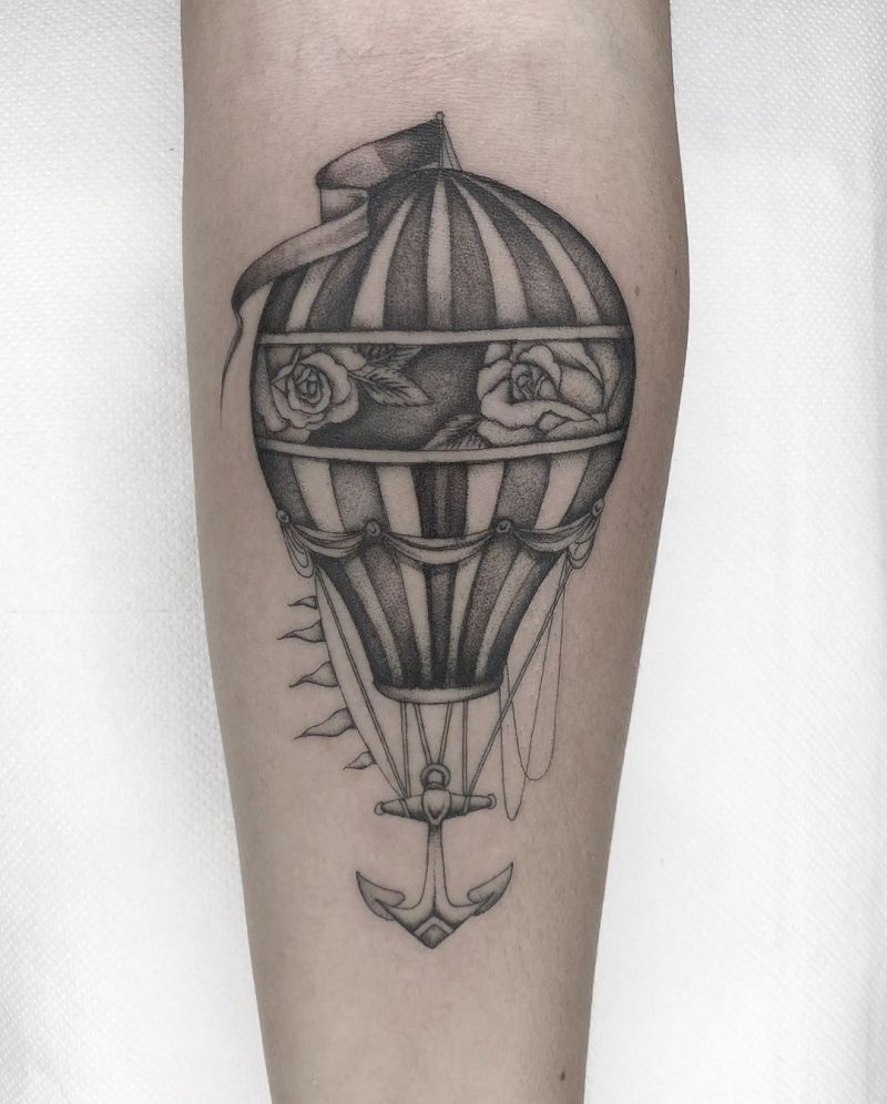 30 Pretty Hot Air Balloon Tattoos Let You Soar In The Sky