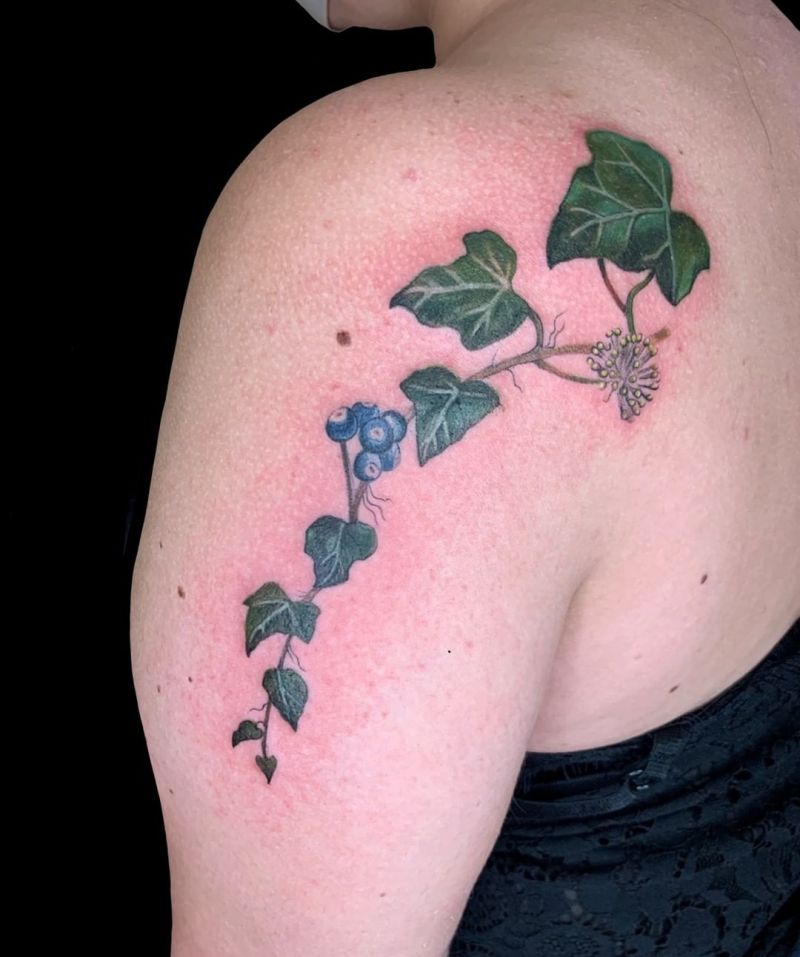 30 Pretty Ivy Tattoos Improve Your Temperament