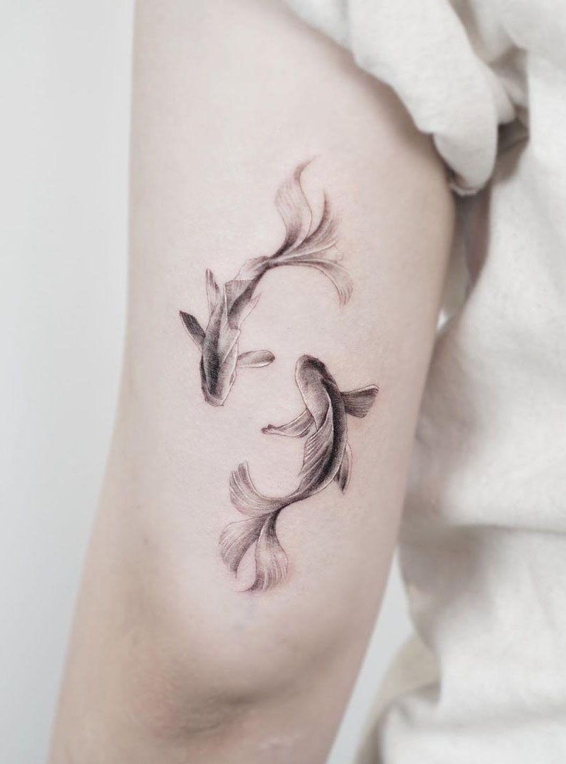 30 Pretty Koi Fish Tattoos Improve Your Temperament