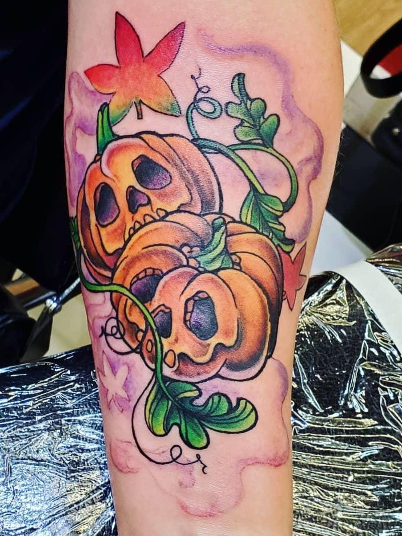 30 Pretty Pumpkin Tattoos You Will Love