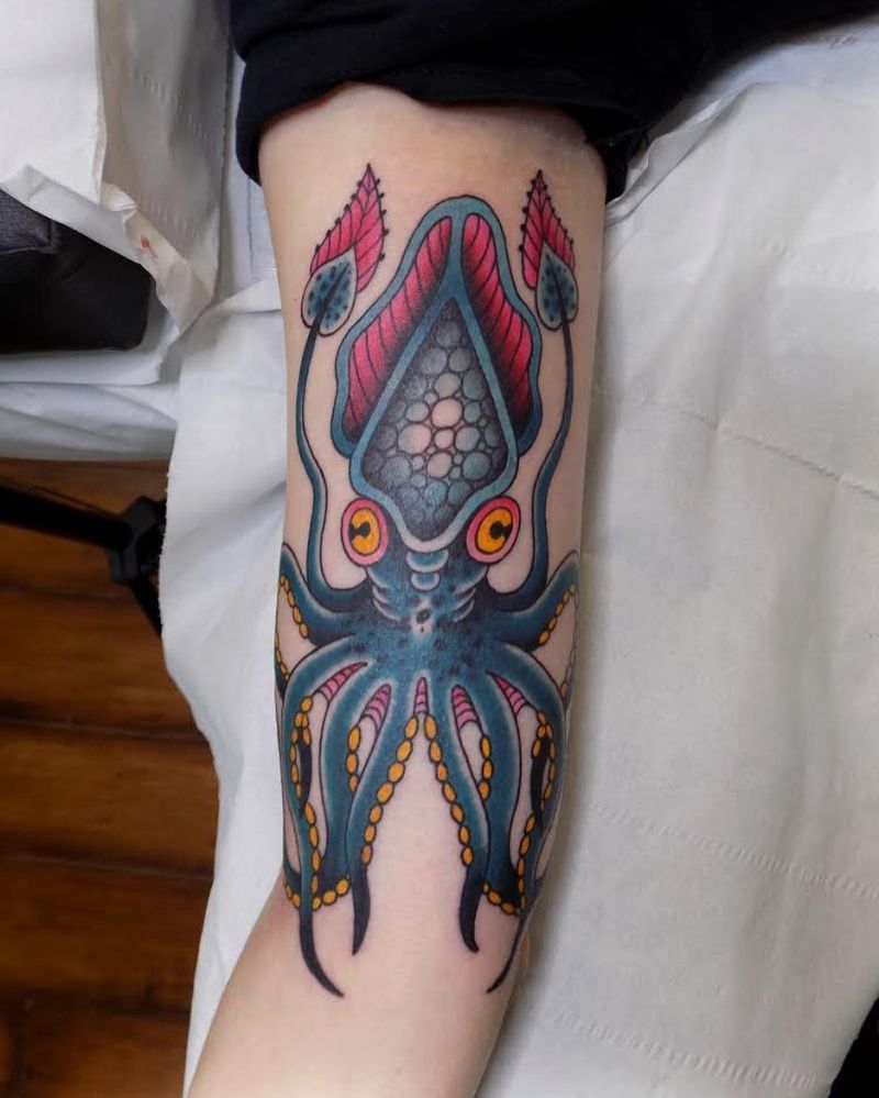 30 Pretty Squid Tattoos that Make You Sexy