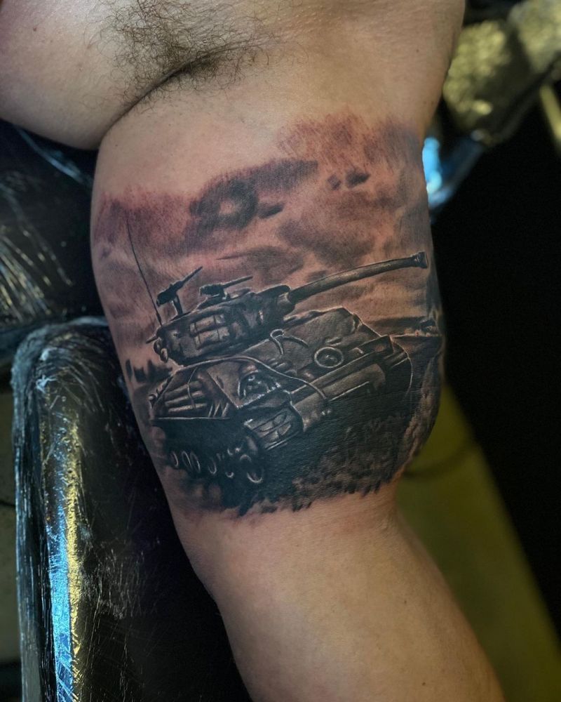 30 Pretty Tank Tattoos You Will Love