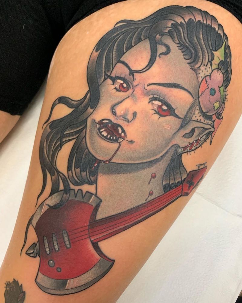 30 Pretty Vampire Tattoos to Inspire You