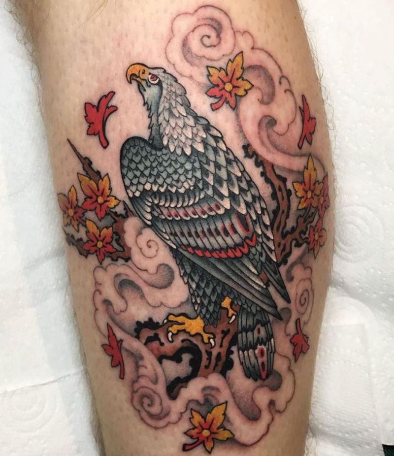 30 Pretty Falcon Tattoos Make You Elegant