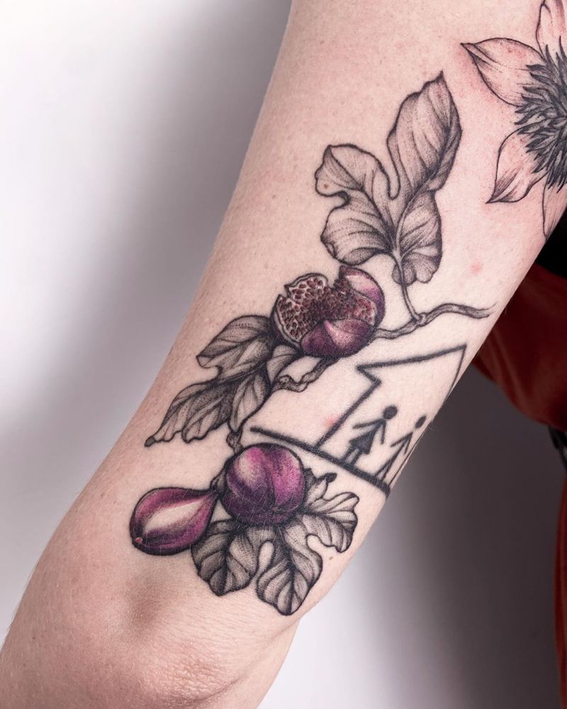 30 Pretty Fig Tattoos You Will Love