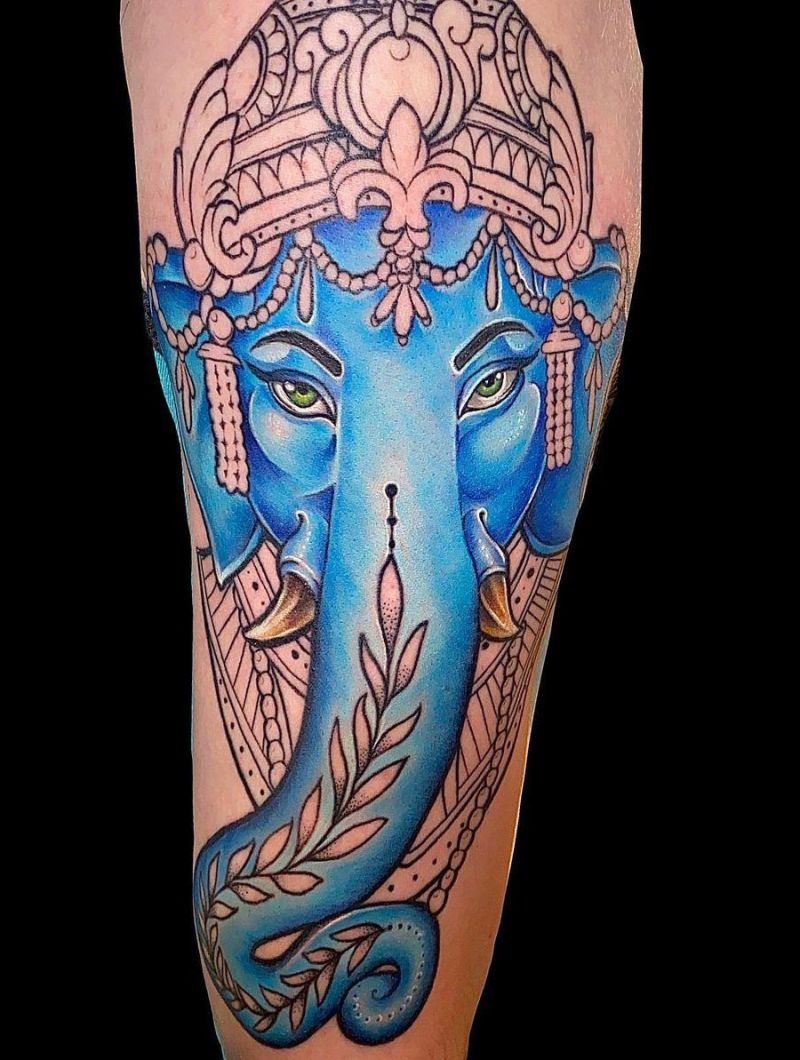 30 Pretty Ganesha Tattoos Make You Charming