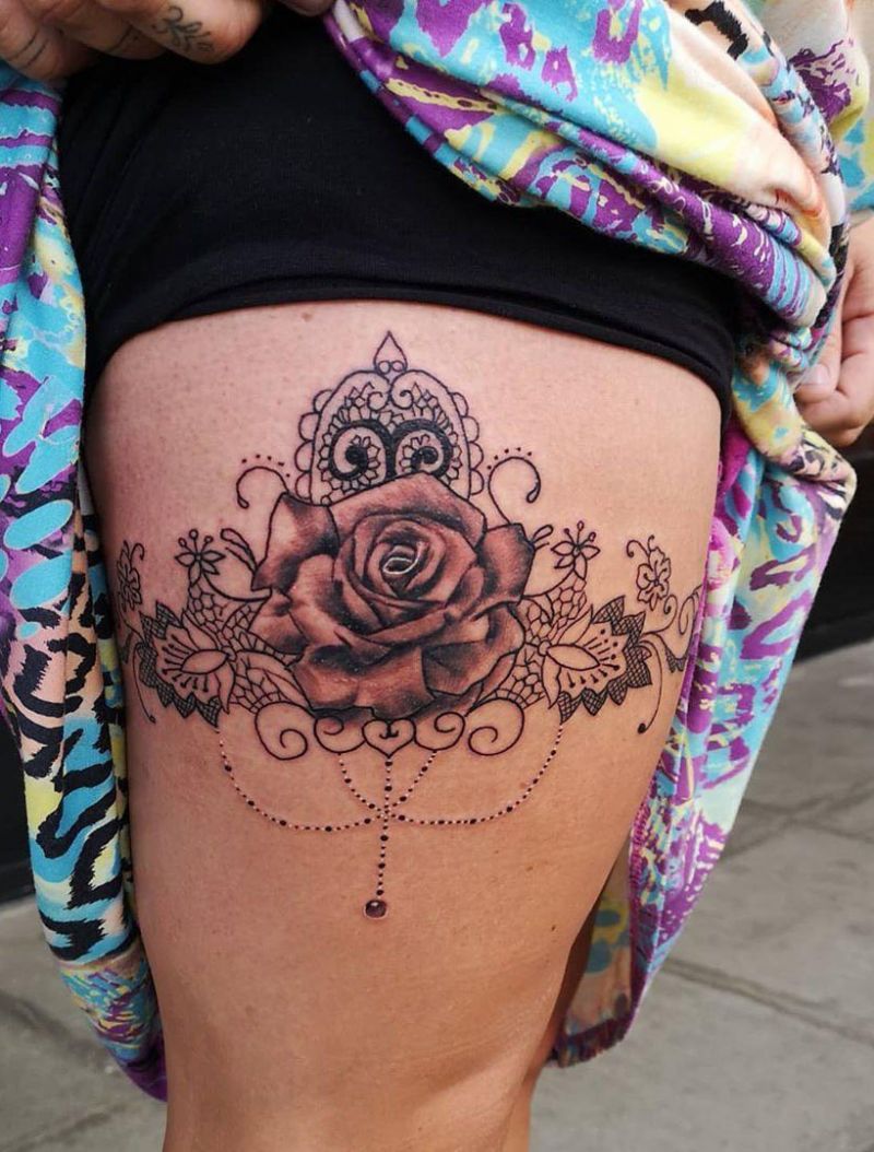 30 Pretty Garter Tattoos Make You Charming