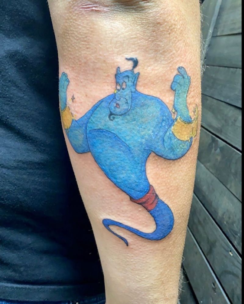 30 Pretty Genie Tattoos Hope to Achieve Your Wish