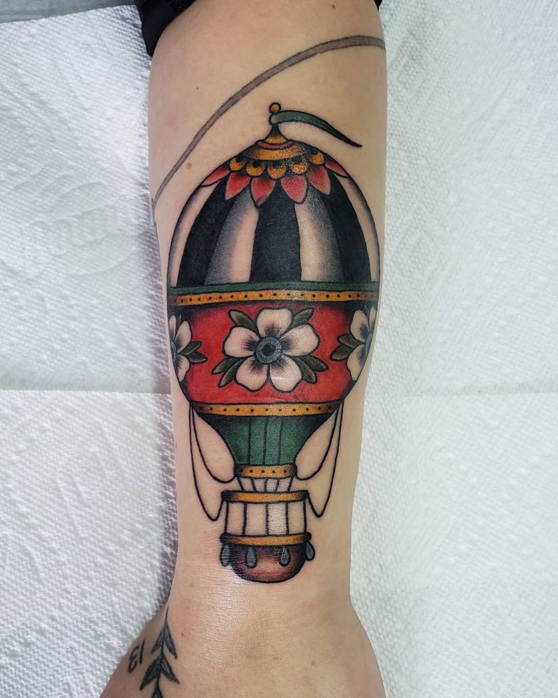 30 Pretty Hot Air Balloon Tattoos Let You Soar In The Sky