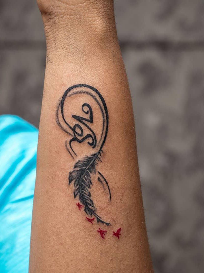 30 Pretty Infinity Feather Tattoos Make You Beautiful Forever