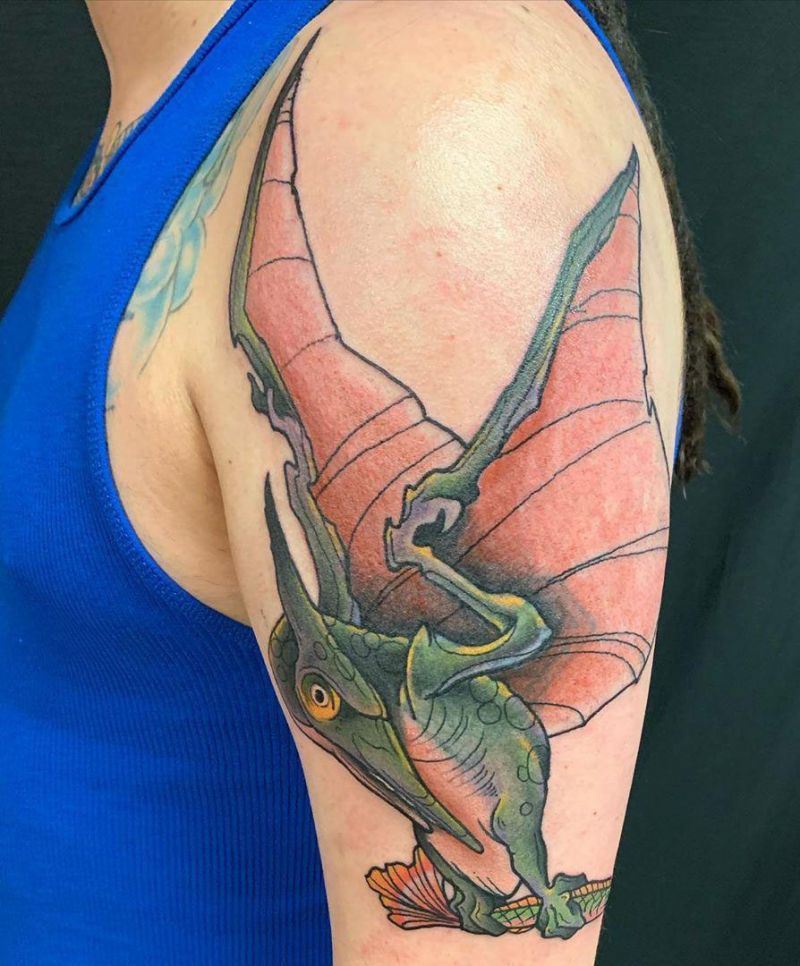 30 Pretty Pterodactyl Tattoos You Will Love