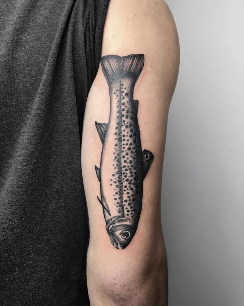 30 Pretty Salmon Tattoos You Will Love