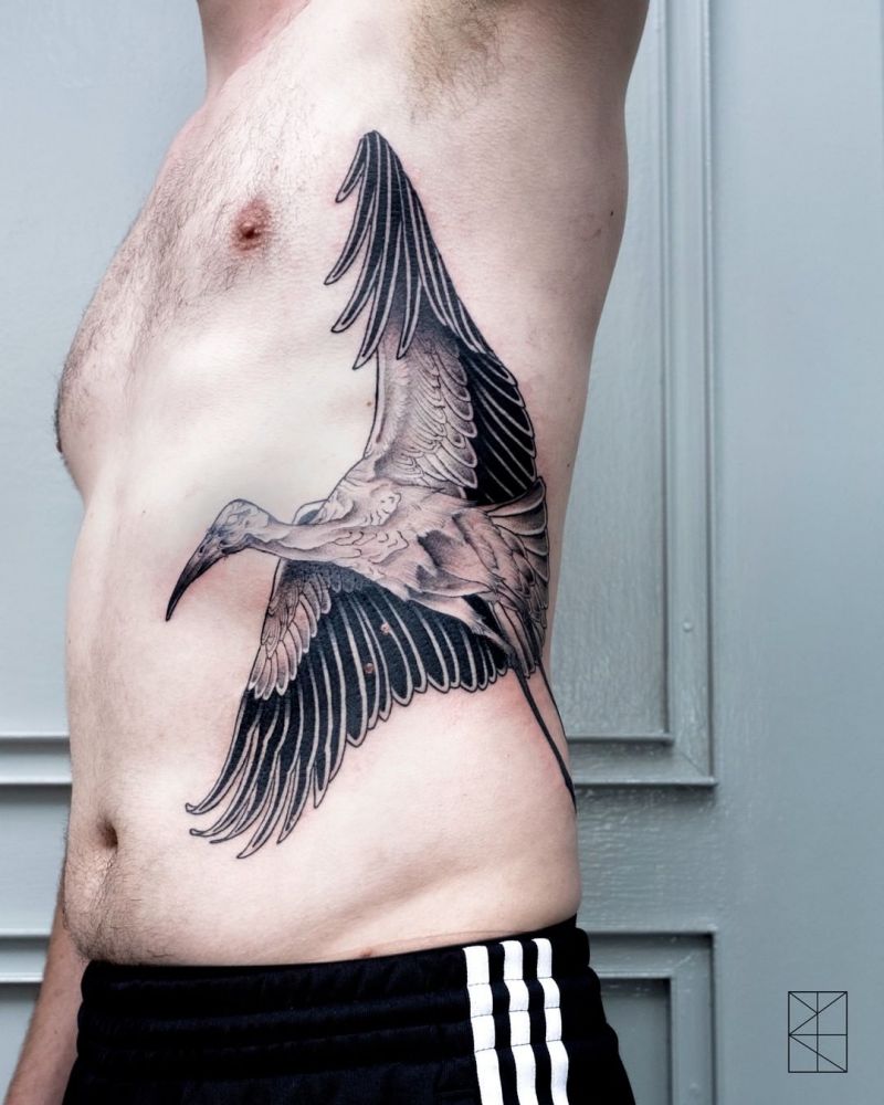 30 Pretty Stork Tattoos Show Your Temperament