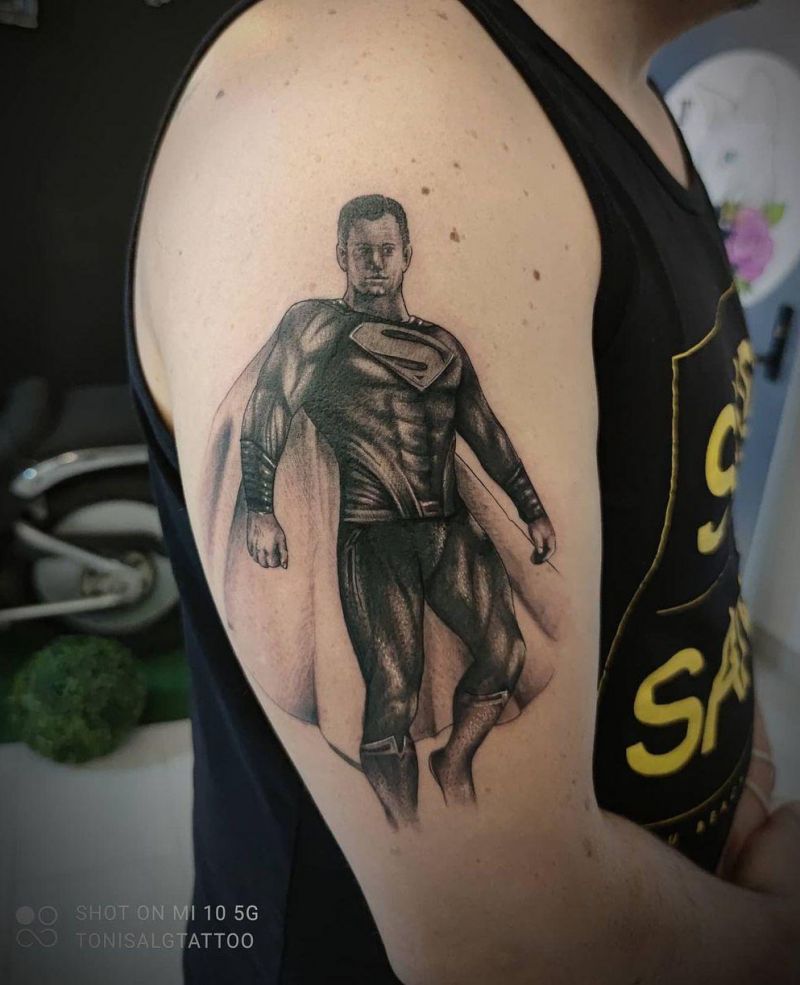 30 Pretty Superman Tattoos that Can Enhance Your Temperament