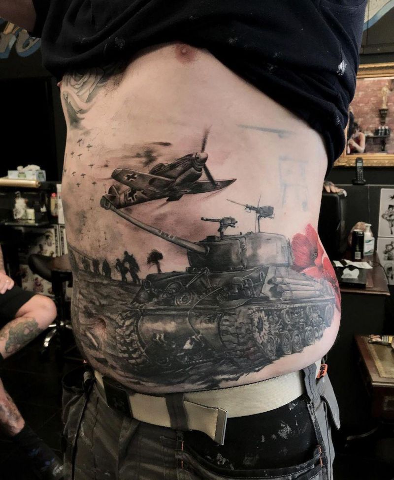 30 Pretty Tank Tattoos You Will Love