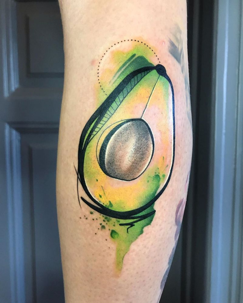 30 Pretty Avocado Tattoos Make You Elegant