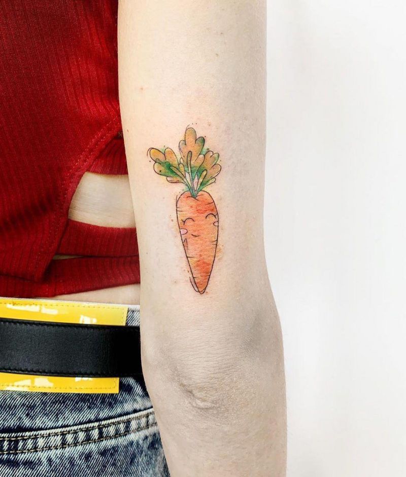 30 Pretty Carrot Tattoos You Will Love