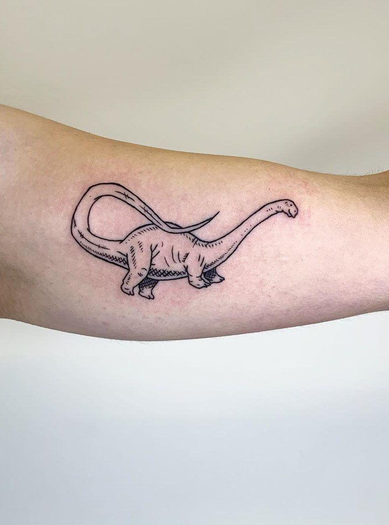 30 Pretty Dinosaur Tattoos to Inspire You