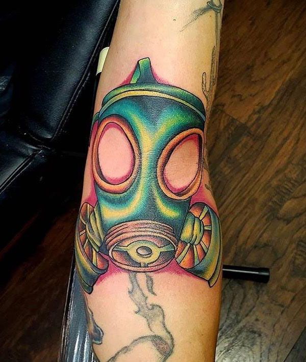 30 Pretty Gas Mask Tattoos You Will Love