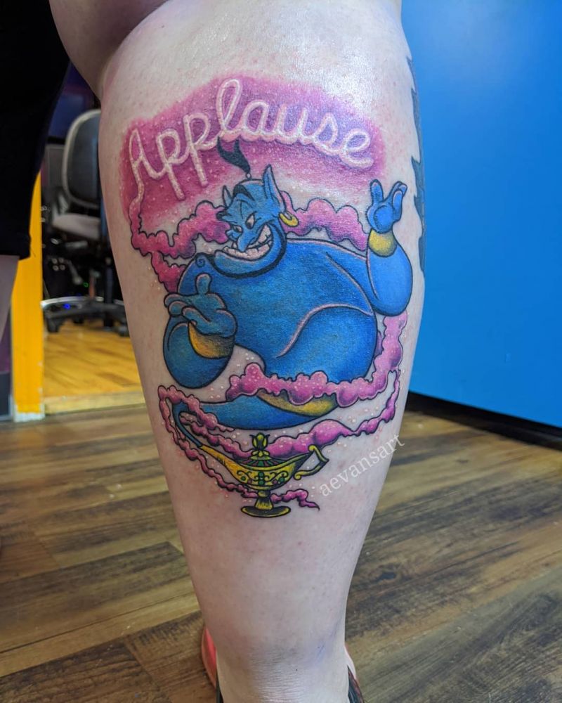 30 Pretty Genie Tattoos Hope to Achieve Your Wish