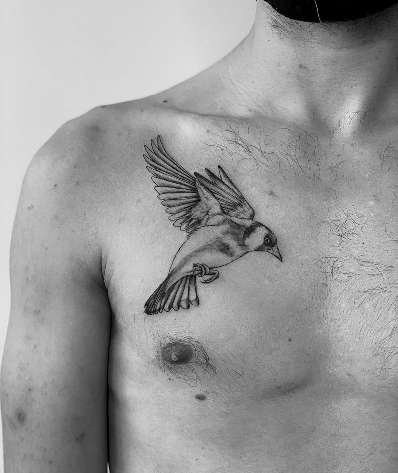 30 Pretty Goldfinch Tattoos to Inspire You