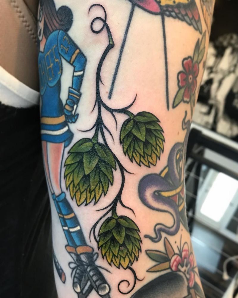 30 Pretty Hops Tattoos You Must Try