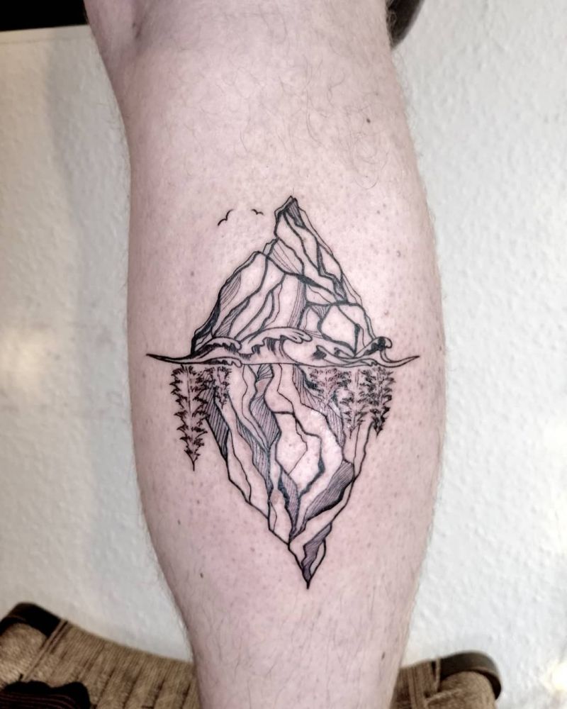 30 Pretty Iceberg Tattoos You Will Love