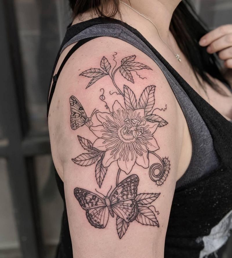 30 Pretty Passion Flower Tattoos You Must Try