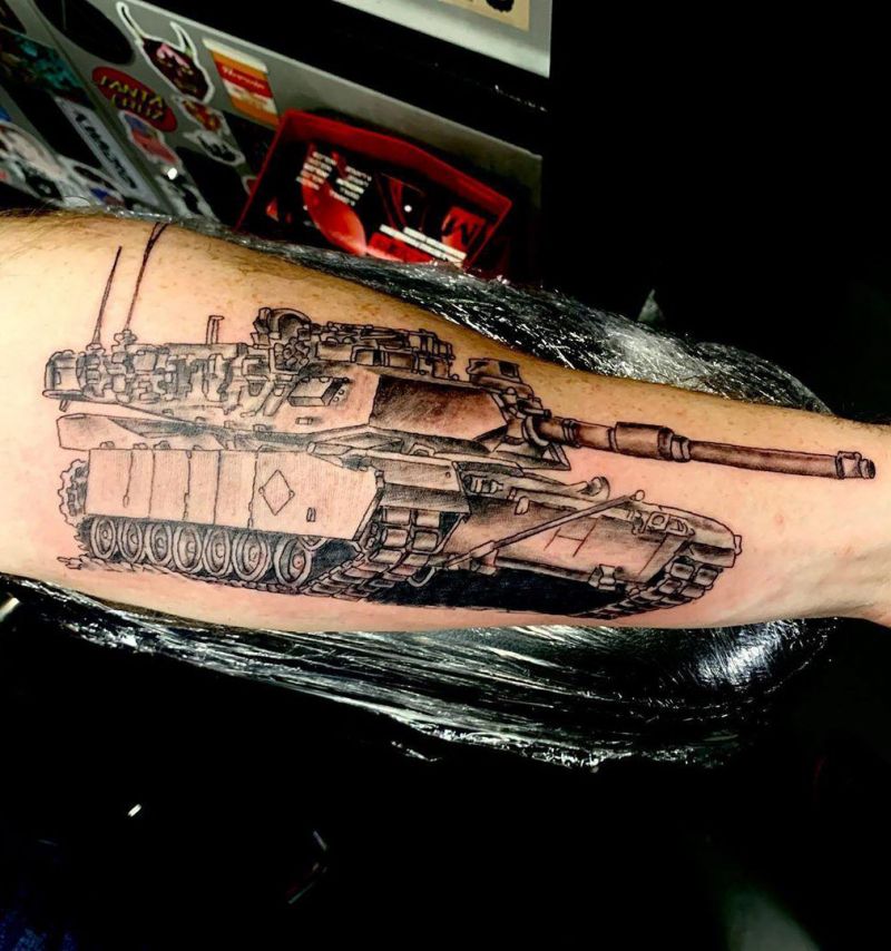 30 Pretty Tank Tattoos You Will Love