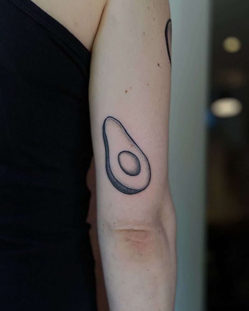 30 Pretty Avocado Tattoos Make You Elegant