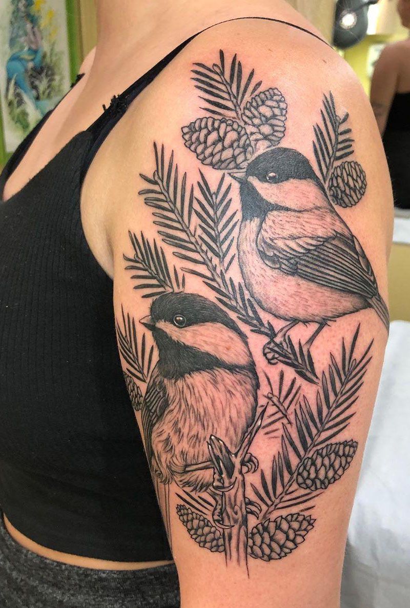 30 Pretty Chickadee Tattoos You Will Love