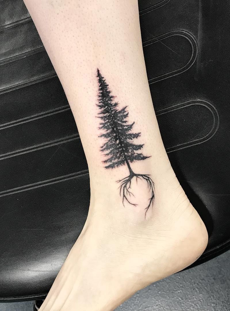 30 Pretty Fir Tree Tattoos You Will Love