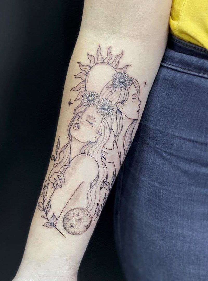 30 Pretty Gemini Tattoos to Inspire You