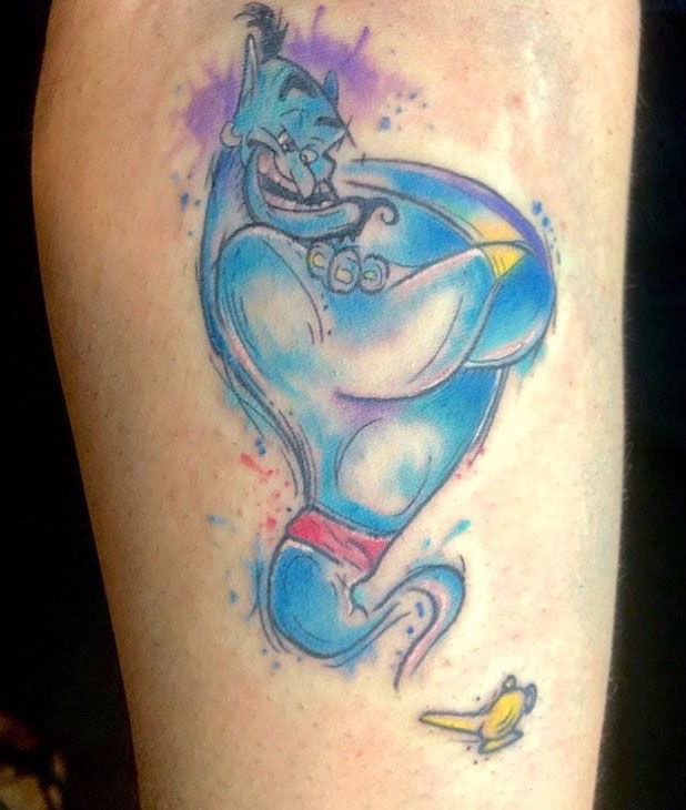 30 Pretty Genie Tattoos Hope to Achieve Your Wish