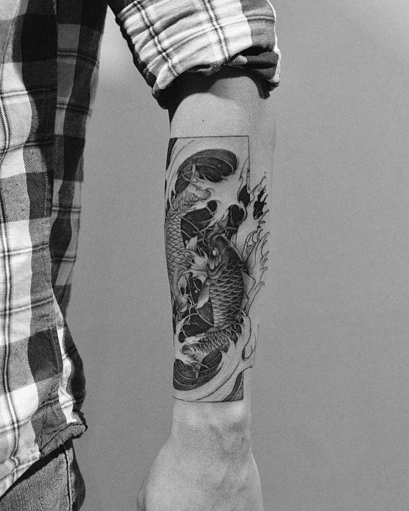 30 Pretty Koi Fish Tattoos Improve Your Temperament