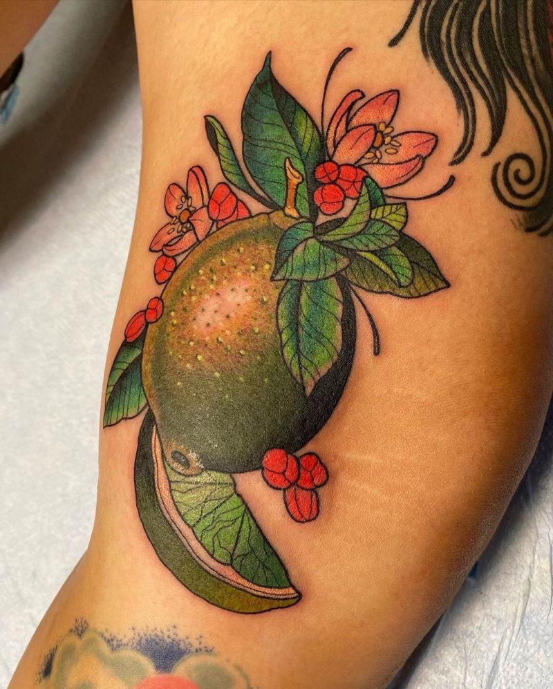 30 Pretty Lime Tattoos You Will Love