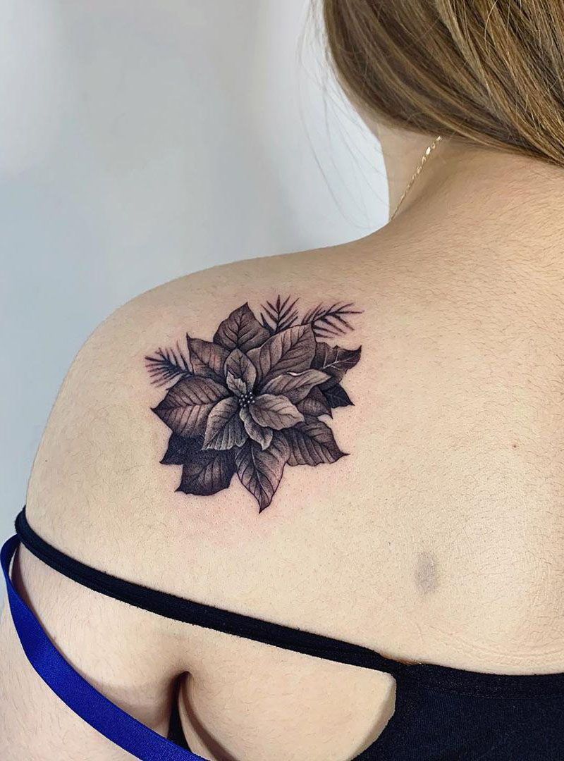 30 Pretty Poinsettia Tattoos You Must Try