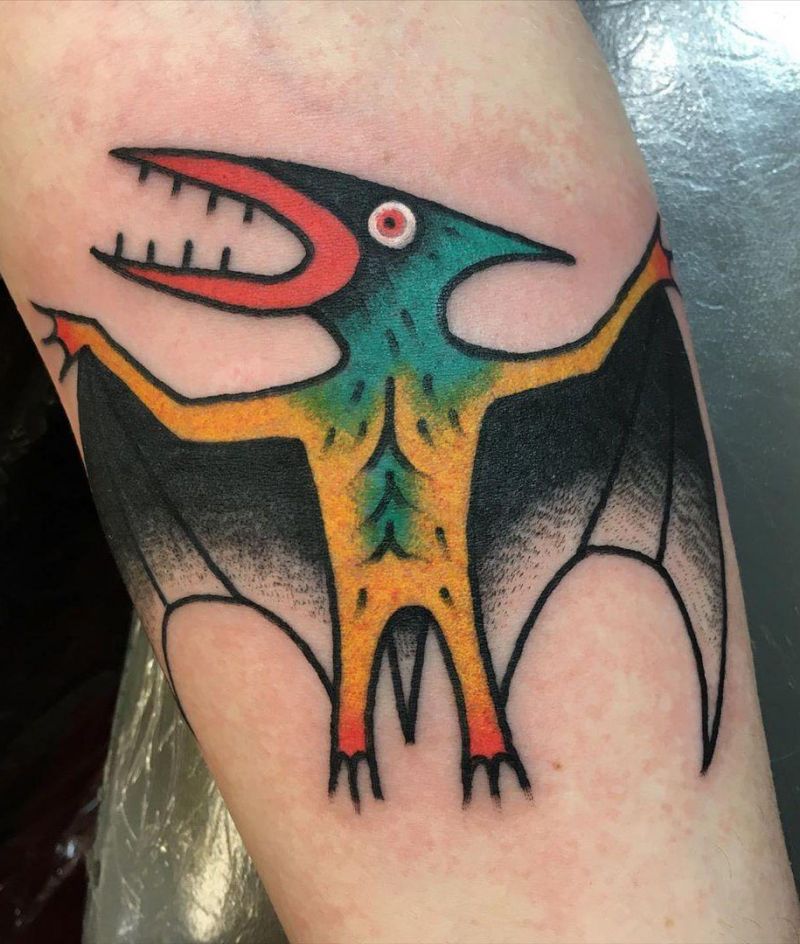 30 Pretty Pterodactyl Tattoos You Will Love