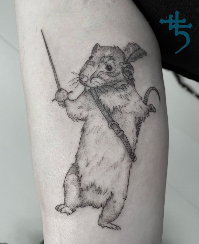 30 Pretty Rat Tattoos You Will Love