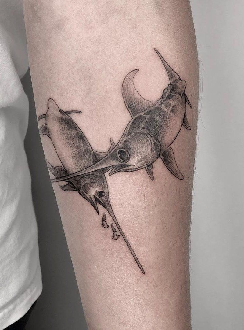 30 Pretty Sailfish Tattoos You Will Love