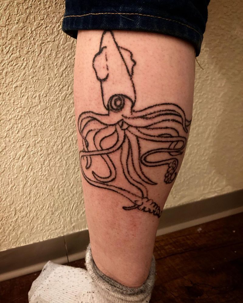 30 Pretty Squid Tattoos that Make You Sexy