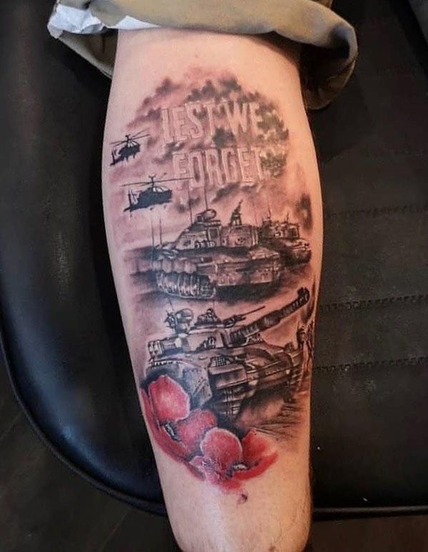 30 Pretty Tank Tattoos You Will Love