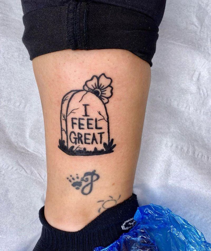 30 Pretty Tombstone Tattoos You Must Try