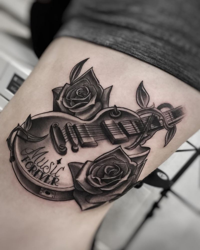 30 Pretty Violin Tattoos that Can Enhance Your Temperament