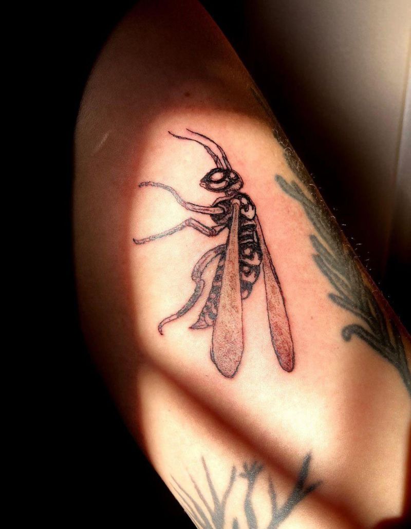 30 Pretty Wasp Tattoos to Inspire You