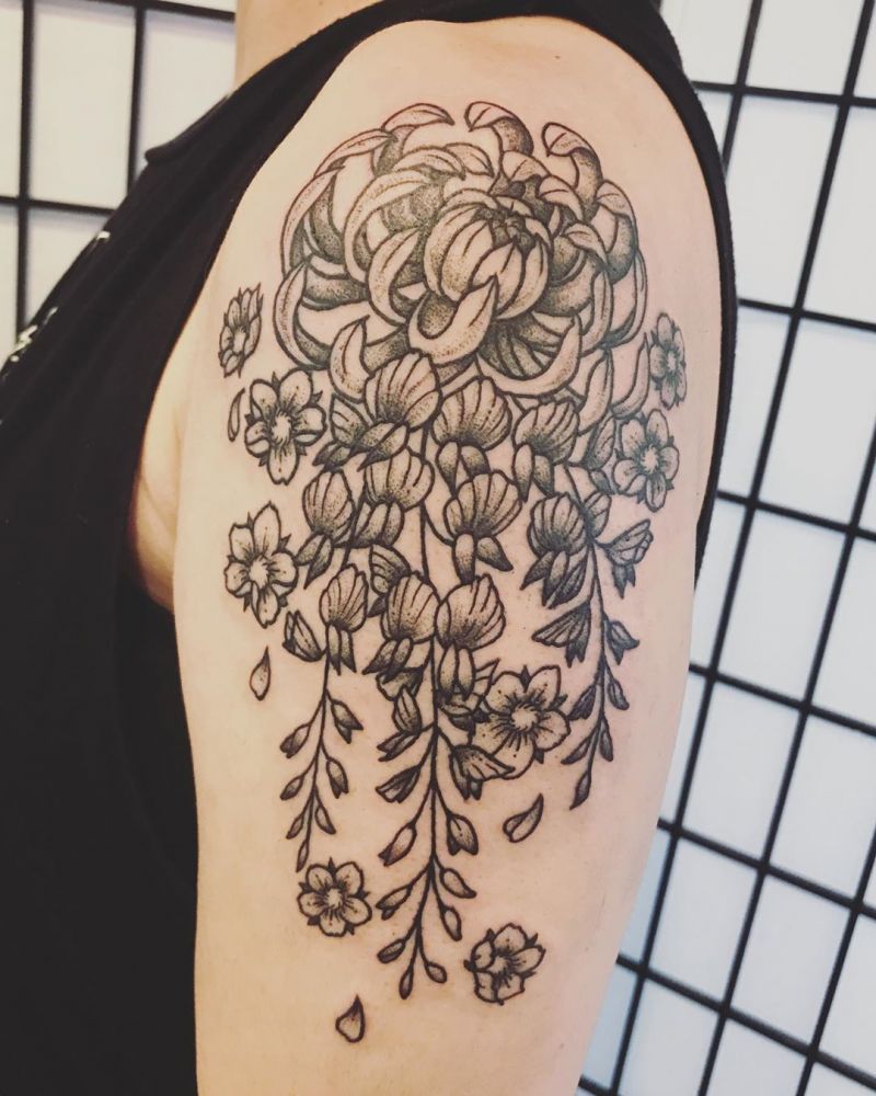 30 Pretty Wisteria Tattoos You Must Try