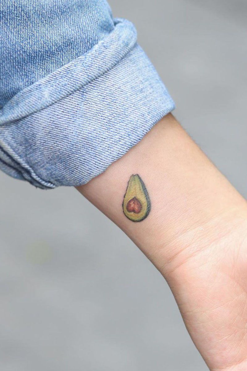 30 Pretty Avocado Tattoos Make You Elegant