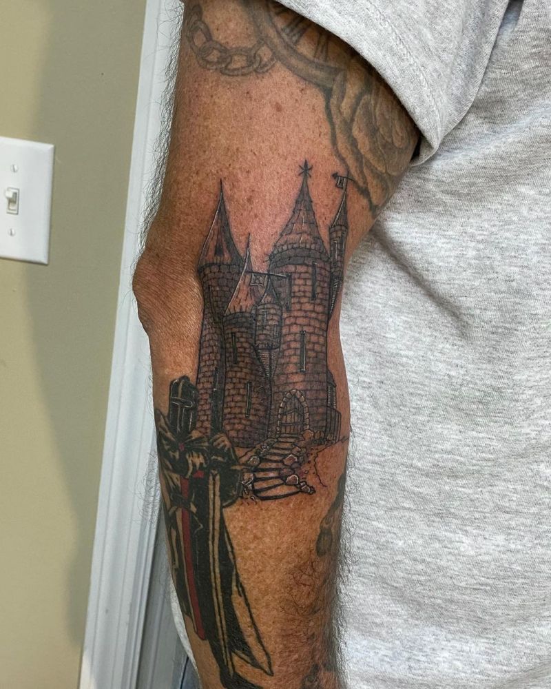 30 Pretty Castle Tattoos that Can Enhance Your Temperament